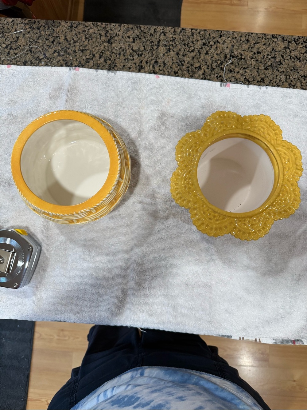 Yellow Decorative Ceramic Jar Set - Home Accents